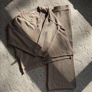 Mod Ref Beige Waffle Knit Set